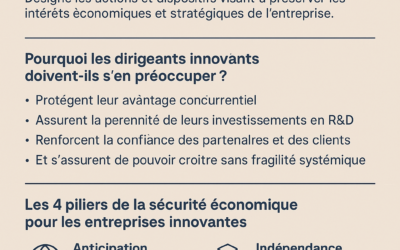 Sécurité économique : une priorité pour les dirigeants innovants
